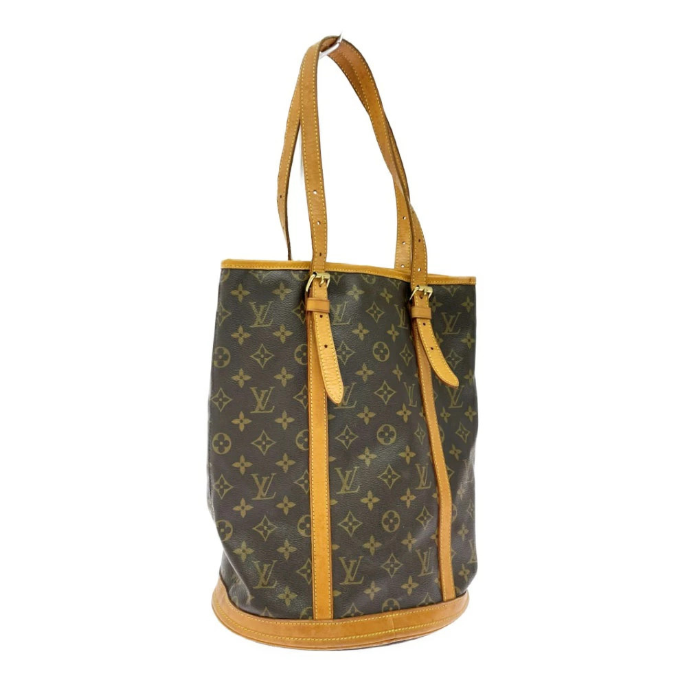 Louis Vuitton Shoulder Brown Bag Monogram Bucket